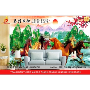 TRANH DÁN TƯỜNG MÃ ĐÁO THÀNH CÔNG CHO NGƯỜI KINH DOANH  