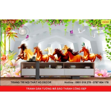 TRANH DÁN TƯỜNG MÃ ĐÁO THÀNH CÔNG ĐẸP 