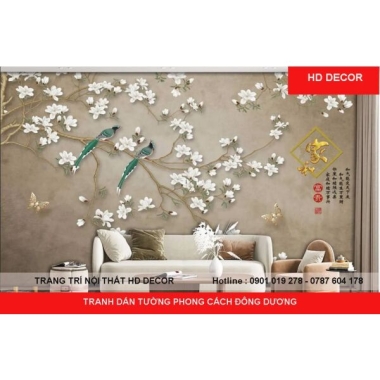 TRANH DÁN TƯỜNG PHONG CÁCH ĐÔNG DƯƠNG 