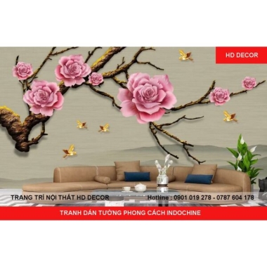 TRANH DÁN TƯỜNG PHONG CÁCH INDOCHINE 