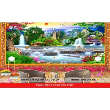 TRANH DÁN TƯỜNG SƠN THỦY  TRANH DÁN TƯỜNG SƠN THỦY