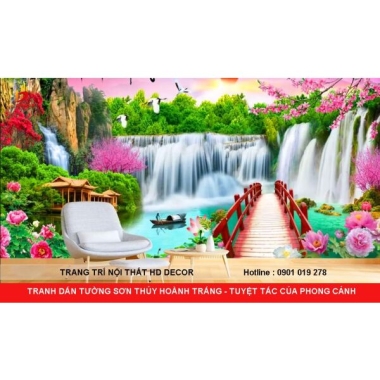 TRANH DÁN TƯỜNG SƠN THỦY HOÀNH TRÁNG - TUYỆT TÁC CỦA PHONG CẢNH 