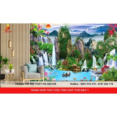 TRANH DÁN TƯỜNG SƠN THỦY HỢP TUỔI NÀO ?  TRANH DÁN TƯỜNG SƠN THỦY HỢP TUỔI NÀO ?