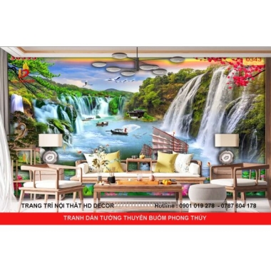 TRANH DÁN TƯỜNG THUYỂN BUỒM PHONG THỦY 